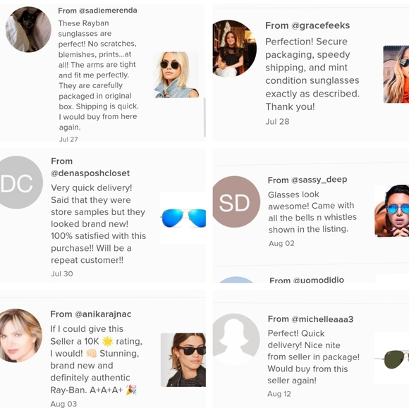 Ray-Ban (Store Display) Aviator Reflective Blue Lens RB3025 Mirror - Picture 9 of 12